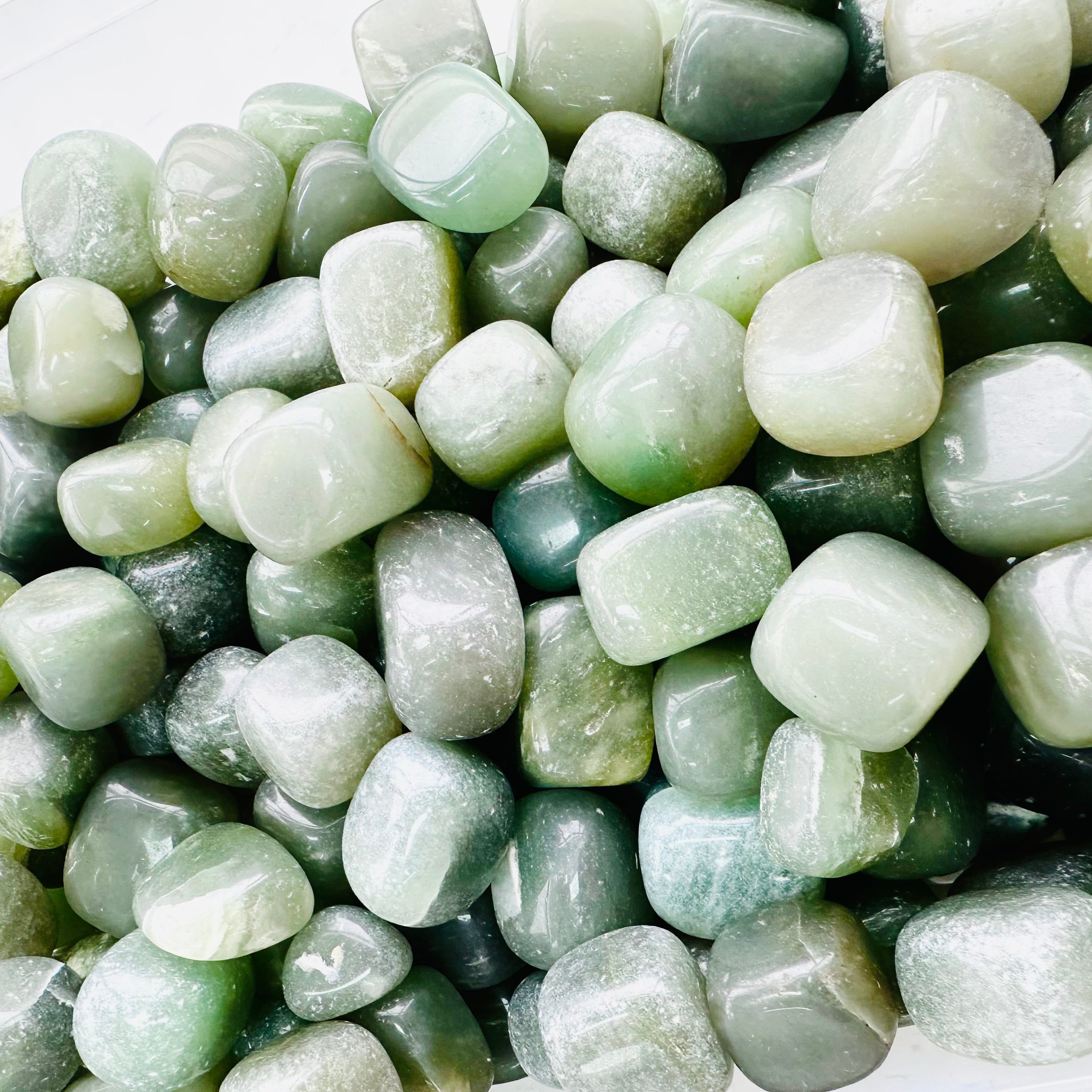 Green Ave Tumbled - B Grade - (8-12pc) Green Ave Tumbled - B Grade - (8-12pc)